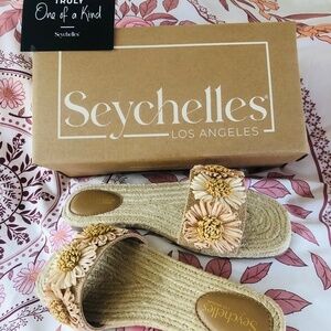 Just in NWT and Box Seychelles Los Angeles Botanical Gardens Sandal